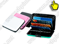 Алюминиевый кошелек для банковских карт RFID PROTECT CARD - BLACK цветовой ряд